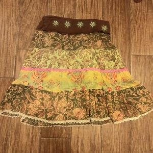 Ladies hippie shorts Patchwork flower skirt